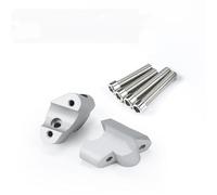 CENAP Riser Manubrio Moto per Ducati per Multistrada V4 S per Rally per Pikes per Peak 2021- per MultistradaV4 Manubrio Moto Riser Trascinare Manubrio Morsetto Estendere Adattatore(Argento)