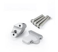 CENAP Riser Manubrio Moto per Ducati per Multistrada V4S V4 S V4 per Pikes per Peak per Rally Manubrio Aumentare Spostare Indietro Adattatore Moto Manubrio Riser Morsetto(Argento)