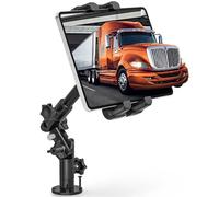 Cenawin Supporto iPad per Auto con Base a Trapano, Regolabile Braccio Lungo Ruotabile 360° Supporto Tablet per Cruscotto del Camion, Scrivania, Supporto Parete per iPad Pro 4,7-13,5" Tablet Telefoni