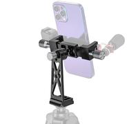 Cenawin Treppiede Adattatore per Telefono, Supporto Smartphone Treppiede in Metallo con 2 Scarpette Fredde, Arca-Swiss, Filettatura 1/4" 3/8", Ruotabile a 360° per iPhone 15 14 13 Pro Max Samsung S23