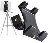Cenawin Universal Tablet Supporto per treppiede Adattatore per Montaggio Clip Compatibile con Pole Camera Monopiede Treppiede Supporto da Tavolo per iPad PRO Air Mini 4.7" - 12,9" Tablet Smartphone