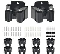 CENBEN 10 Pcs Porta Scopa da Muro,Porta Scope Parete,Portascope da Muro Appendibile,Appendi Scopa da Muro,Porta Scope Parete Ganci Portascope Supporto Parete Scopa Titolare per Cucina,Garage,Giardino