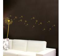 CENCAR SIGNS Adesivi Murali Vinile Fiore Dente di Leone Farfalle Art Deco