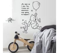 CENCAR SIGNS Winnie Il Pooh Adesivo da Parete Frase per Cameretta Kids