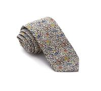 Cencibel Smart Casual Cravatta Liberty Katie and Millie Fiori Blu e Giallo, multicolore