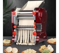 cendbirut Macchina per la Produzione di Noodle, 2 in 1 Grande Macchina per Pasta elettrica e pressa per Pasta, Acciaio Inossidabile, 750 W (tagliatella Piatta da 3 mm 9 mm),Small