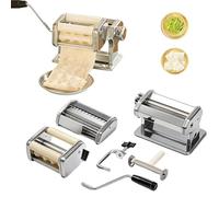 Cendbirut Macchina per Ravioli e Pasta - Macchina in Acciaio Inossidabile con 2 Accessori Intercambiabili - Preparatore di Spaghetti, Tagliatelle e Ravioli per la Cucina di Casa - Tagliapasta Durevoli