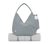 Ceneda Borsone sportivo da donna con cinturino nascosto per tappetino da yoga e scomparto per scarpe, borsa per allenamento e danza, con tasca bagnata, borsa per il weekend, per viaggi, yoga (celadon)