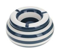 Cenere in ceramica, posacenere, strisce, 3 incisioni, colori assortiti, diametro 110 mm