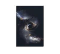 CENGLIS Poster costellazione scorpius buco nero occhio poster moderno da parete su tela decorazione estetica pittura 50 x 75 cm, senza cornice