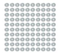 Cenifin 100 supporti per orecchini in gomma trasparenti in silicone per la guarigione dei lobi delle orecchie, comodi cuscinetti stabilizzanti per le donne, 5 mm, come descritto