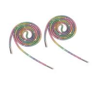 Cenifin 2 Pezzi Glitter Lacci 140 Cm Rotondi Lacci Per Scarpe Da Ginnastica Pantaloni Jogging Felpa Corda di Ricambio Festival Lacci, Cinque colori, taglia unica