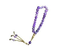 Cenifin Islamico 33 Perline Bracciale Rosario di Vetro Tasbih Per La Preghiera E Mindfulness Negli Uomini E Donne Perline Di Vetro Catena A Mano, Taglia unica, come descritto, come descritto