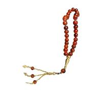 Cenifin Islamico 33 Perline Bracciale Rosario di Vetro Tasbih Per La Preghiera E Mindfulness Negli Uomini E Donne Perline Di Vetro Catena A Mano, Taglia unica, come descritto, come descritto