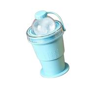 Cenifin Safe Silicone Ice Ball Cup Having Built in Lid for Easy Storage and Space Saving Slow Melting Large Ice Ball Maker
