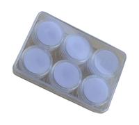 Cenifin Set di 6 Organizzatori Di Cristallo Trasparente Con Coperchi A Vite Contenitori Acrilici Portatili Per Collezioni Vetrine Gioielli Acrilici, Taglia unica, come descritto