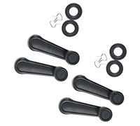 CENMEN 4 x Manovella Maniglia Alzacristallo per Auto Universale Plastica Grigio