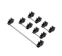 CENMEN Asse Satellitare Piastra in Acciaio per Tastiera Meccanica Interruttore Asse Cherry MX Nero Montato 6.25U 2U Stabilizzatori-1