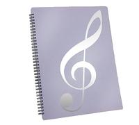 CENMEN Cartella per Spartiti, Capacità di 60 Pagine, Portadocumenti per Spartiti, Adatto per Formato Carta A4, Scrivibile e Smontabile (Viola). Facile da Usare.