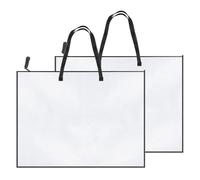 CENMEN Confezione da 2 custodie portadocumenti per opere d'arte, 48 x 63 cm, con cerniera e manico, resistenti, facili da installare, facili da usare, Come mostrato