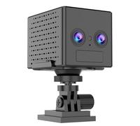 CENMEN Mini Telecamera IP di Sorveglianza con Doppia Lente 4G HD, 3000 MAh, Visione Notturna PIR, Rilevamento del Movimento Umano, Videocamera di Sorveglianza