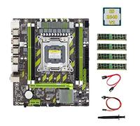 CENMEN Scheda MèRe X79 + E5 2640 V2 CPU + GB DDR3 1600 MHz REG ECC Memoria RAM + SATA + di commutazione + grasso termico M.2 NVME