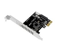 CENMEN Scheda Pci Express Pcie una USB3 Type-E Front Type-C 19P Scheda di Espansione Compatibile Pci-E X1 X4 X8 X16 Interface