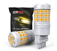 Cenmoll 3157 Lampadina a LED Giallo ambra, Super Bright 40W 2000LM Canbus Error Free 3057 4057 3157 4157 T25 Lampadine a LED per retromarcia di retromarcia per auto Indicatori di direzione, 2PCS