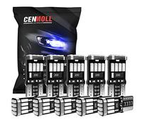 Cenmoll T10 501 W5W Ampoule LED Bleu Super Lumineux 168 194 501 W5W Ampoules LED Canbus Sans Erreur pour Lampes de Lecture Intérieures Plaque d'Immatriculation Plafonniers, Lot de 10