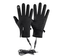 CENMOO Guanti Riscaldati Invernali Touchscreen Antivento, Leggeri, Ricaricabili USB per Guida, Moto, Sci, Ciclismo, Mtb, Alpinismo, Scooter