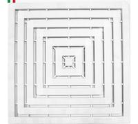 CENNI 75831 Pedana Doccia 60 x 60 con Gommini Antiscivolo, Bianca, Made in Italy