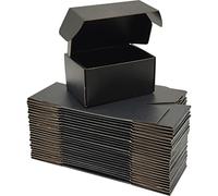 Cenoid Scatole di Cartone per Spedizioni Piccole Regalo, 15 x 10 x 7,5 cm Scatola Nera imballaggio (25 pezzi)