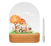CENOVE Regalo personalizzato per bambini, luce notturna a LED personalizzata per bambini, regalo per bambini e bambine, regalo per battesimo, regalo per nascita