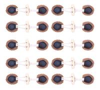 CENPEK 10 paia di bottoni a levetta in pelle, bottoni a levetta, bottoni in corno fatti a mano, per cappotti, giacche a vento, maglioni, decorazione fai da te, cammello