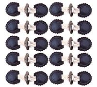 CENPEK 10 paia di bottoni da cucire con corno in resina per cappotti e Jakcet-nero