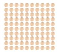 CENPEK 100 Pezzi da 15 mm Mezze Palline di Legno Naturali Mini Mezze Palline di Legno per progetti Fai da Te, Ornamenti Natalizi e Forniture Artigianali