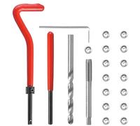 CENPEK 15 pezzi M10 x 1,25 Kit di riparazione filo, set di riparazione elicoidale per auto, set di attrezzi manuali compatibili