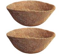 CENPEK 2 Pz 20 cm Rotondo Coco Liner Hanging Basket Naturale di Ricambio Fibra di Cocco Fodera per Giardino Fioriera Verdure Erbe Pot