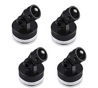 CENPEK 4Pcs RC Corpo Magnetico Posta Lega Magnetica Stealth Invisibile Corpo Shell Mount Colonna Compatibile con HSP Redcat Himoot Traxxas SCX10 4WD 1/10 RC Auto-Nero