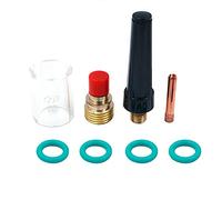 CENPEK 8 PZ TIG Gas Lens Pinze Corpo Glass Cup TIG Isolatori Cup Guarnizioni 598882 e 41V35 Medium Back Cup Kit Assortiti per WP 9 20 25 TIG Torcia Saldatura