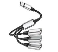 CENPEK Adattatore Usb C Splitter Otg Adattatore Cavo Usb C Maschio A Tre Usb Femmina Per Macbook Pro Ipad Samsung Galaxy