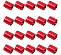 CENPEK - Anello per tiro con l'arco, facile da installare, 20 pezzi, a prova di esplosione, anello per tiro con l'arco (rosso, 7,6 mm)