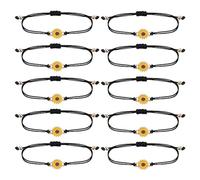 CENPEK Braccialetti Dell'Amicizia per Ragazze 10 Pezzi Braccialetti Girasole Braccialetti di Corda Dell'Amicizia Boho Fatti A Mano per Ragazze Adolescenti Bomboniere per Feste