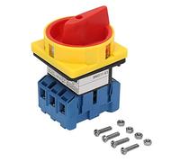 CENPEK Commutatore di commutazione selettore a camma Rotante 63A Interruttore di carico Universale a 3 Poli a 2 Posizioni Pannello Interruttore di accensione/spegnimento a camma Rotante (63A)