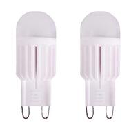 CENPEK Confezione da 2 Lampadine LED G9 Lampadine a Risparmio Energetico 3W, Luce Bianca Fredda 6000K, Sostituzione Lampadina Alogena 30W, 300 Lumen, Angolo Fascio 360°, 220V AC, Non Dimmerabile
