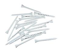CENPEK - Confezione da 50 tee da golf in legno di bambù, altezza 83 mm, colore: Bianco