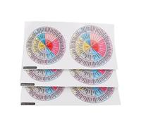 CENPEK Confezione da 6 Set di Ruote Colorate per Umore ed Emozioni per la Terapia della Salute mentale e l'arredamento dell'ufficio