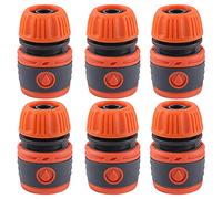 CENPEK Connettore rapido per tubo da giardino da 1/2 pollici, connettore rapido per tubo dell'acqua, in plastica, adattatore per tubo dell'acqua, 6 pezzi