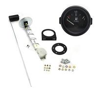 CENPEK Indicatore di Livello Carburante 2 Pollici 52 mm Misuratore di Livello Carburante Universale per Auto con sensore di Carburante Digitale LED E-1/2-F Indicatore di Portata 12 V per Barca SUV