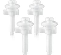 CENPEK Kit di 4 bulloni di ricambio per sedile WC, in plastica, bianco, lunghezza 6,6 cm, diametro 2,8 cm, accessori per sedile WC, riparazione e manutenzione, 12 pezzi
